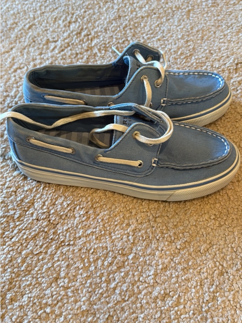 New Sperry top side  women’s shoes sneaker 6 light blue white no box never worn